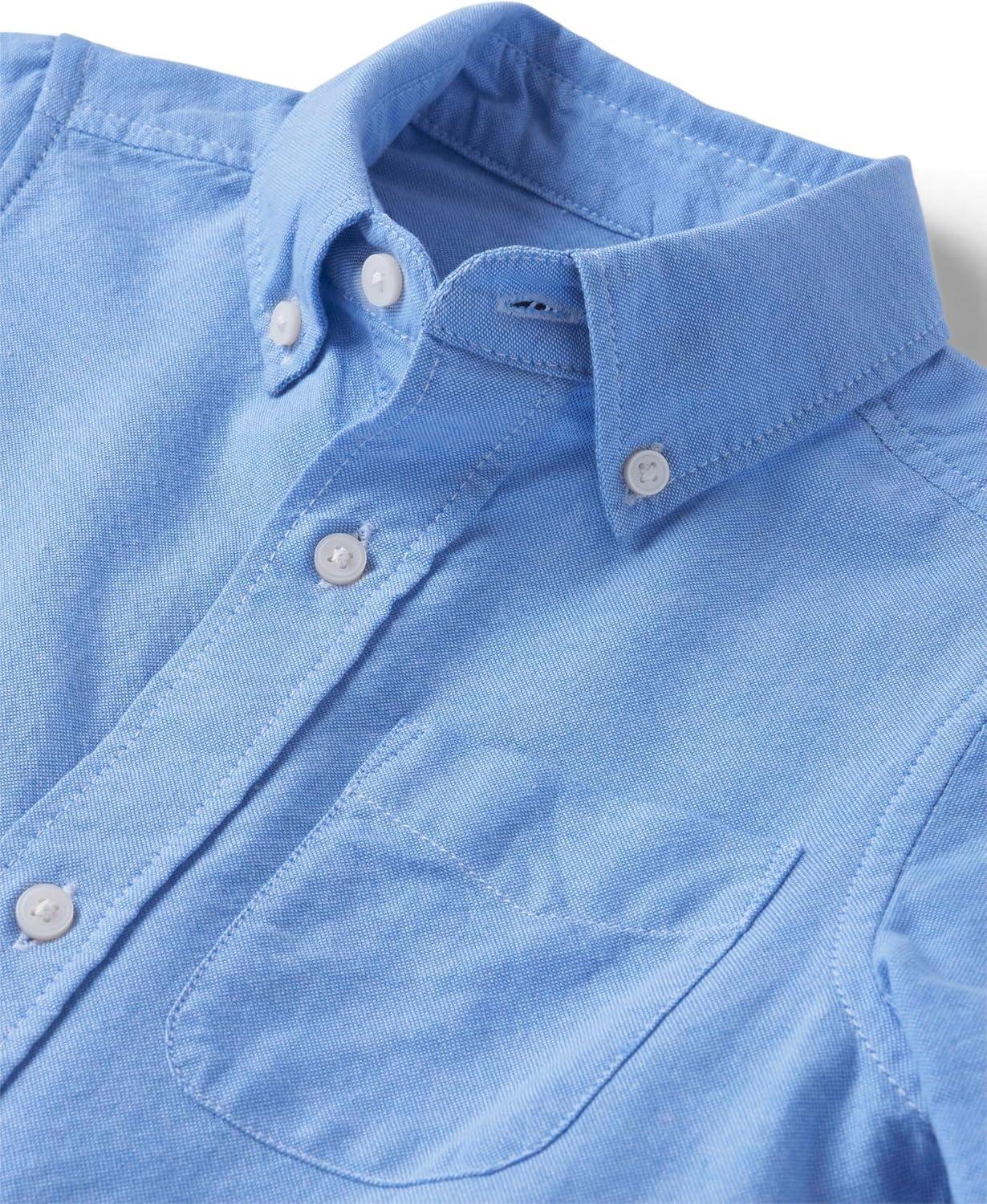 imageThe ChildrenS Place Boys Short Sleeve Oxford ShirtLt Blue