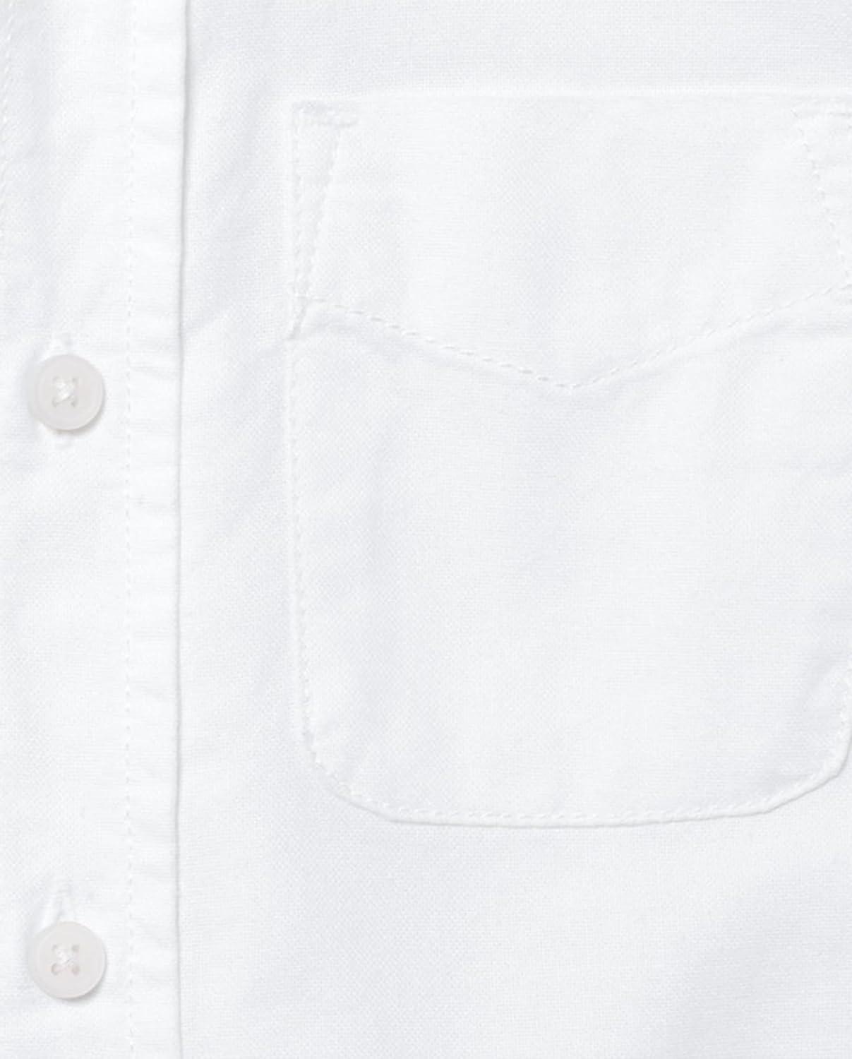 imageThe ChildrenS Place Boys Short Sleeve Oxford ShirtWhite