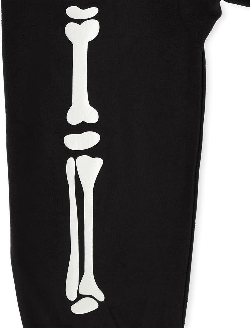 imageThe Childrens Place Baby and Family Matching Fleece Holiday Pajama SetHalloween Skeleton