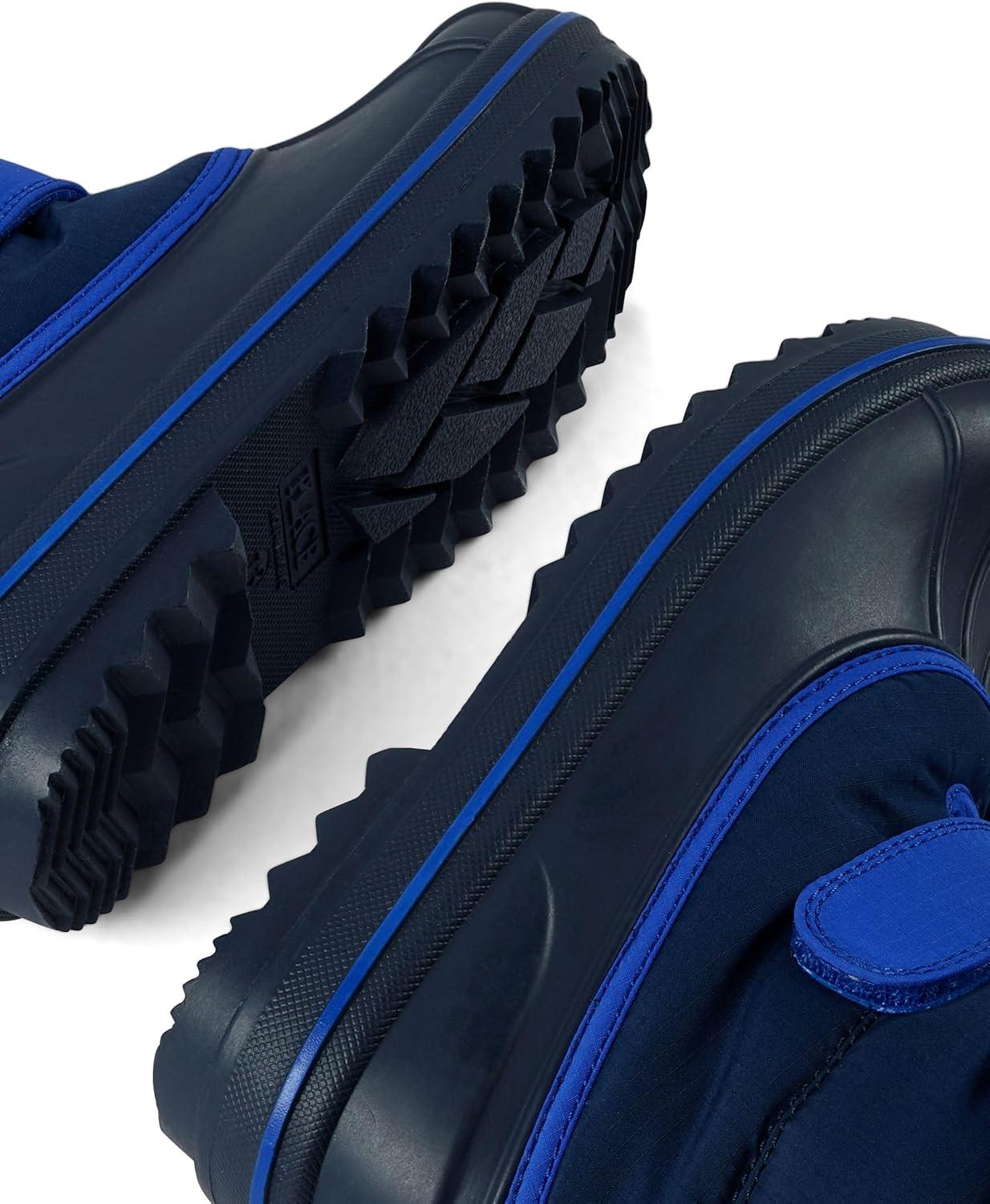 imageThe Childrens Place Boys Faux Fur Trim Winter Snow BootNavyNavy