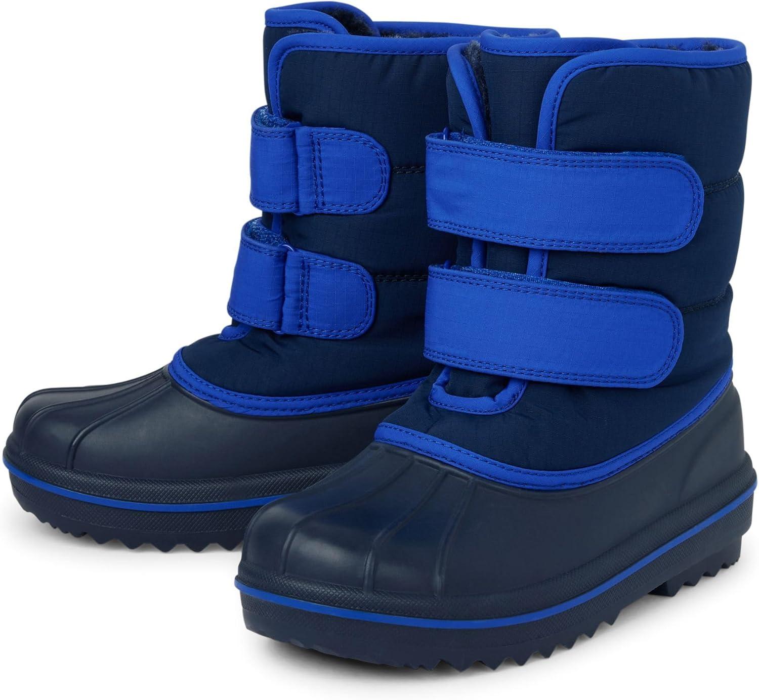 imageThe Childrens Place Boys Faux Fur Trim Winter Snow BootNavyNavy