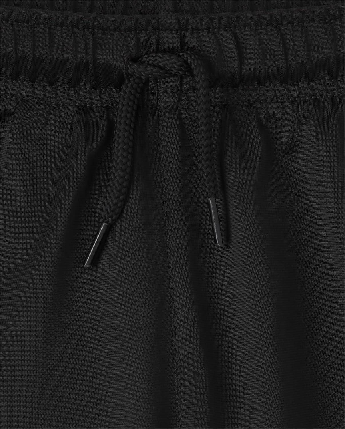 imageThe Childrens Place Boys Performance Basketball Shorts 2 PackBlackTidalRedBlueGray