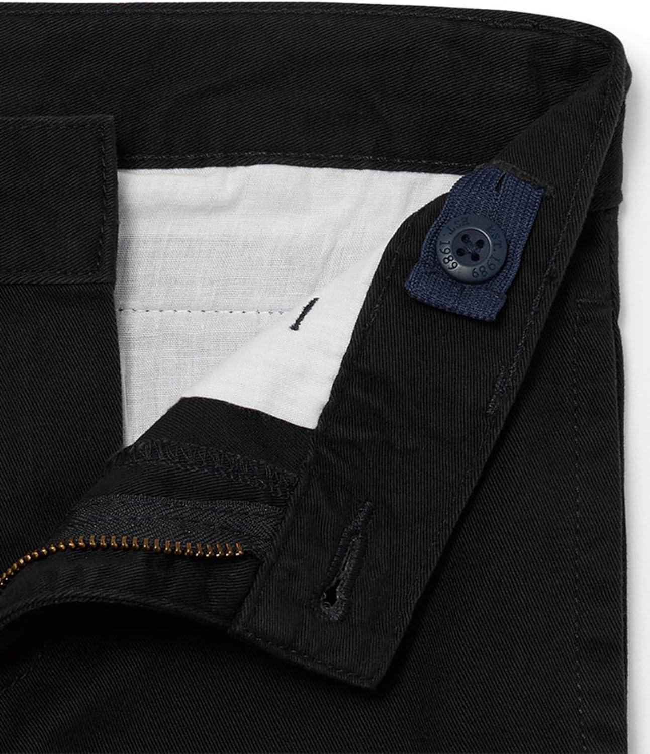 imageThe Childrens Place Boys Stretch Relaxed Straight Chino PantsBlack