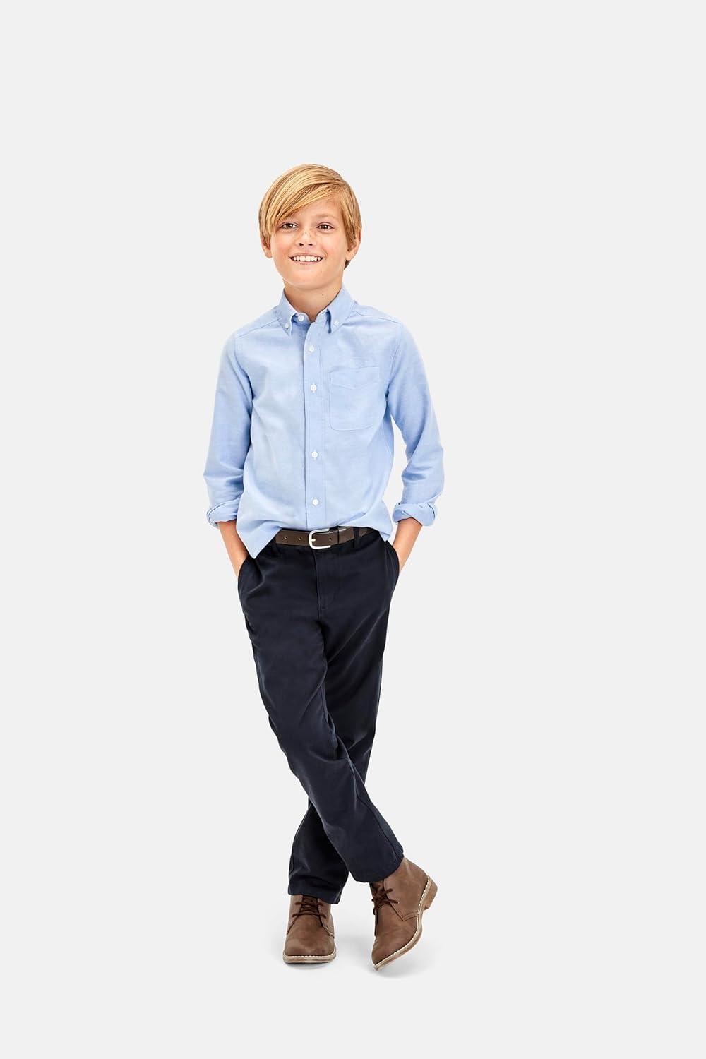 imageThe Childrens Place Boys Stretch Relaxed Straight Chino PantsNavy