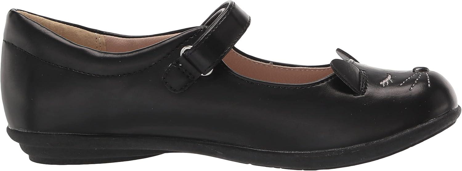 imageThe Childrens Place Girls Closed Toe Maryjane FlatsMary Jane FlatBlack Cat