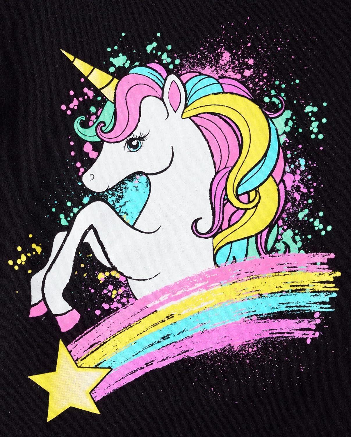 imageThe Childrens Place Girls UnicornsButterfly Short Sleeve Graphic TShirts3 PackCheerUnicornGymnastics