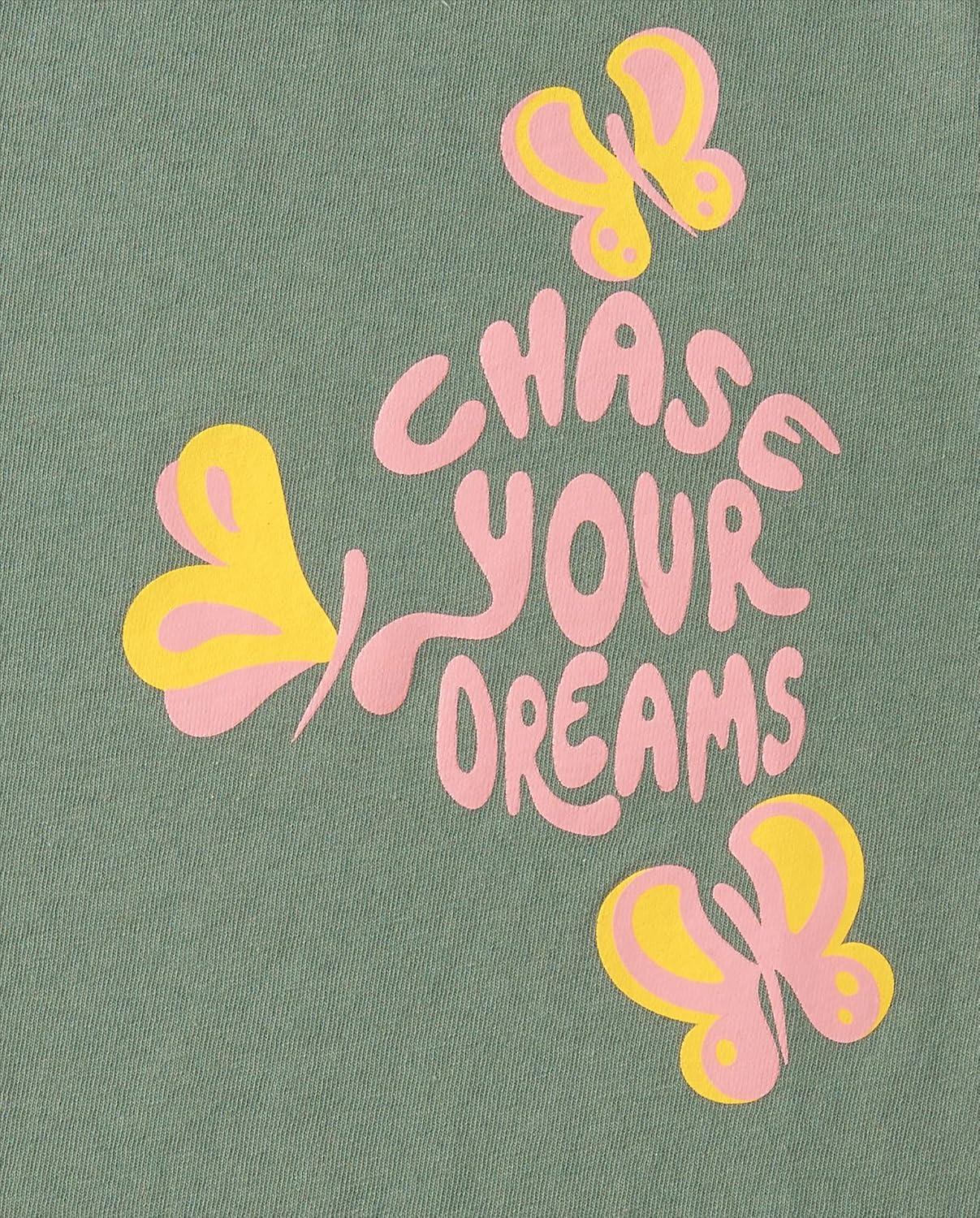 imageThe Childrens Place Girls UnicornsButterfly Short Sleeve Graphic TShirts3 PackDreamsButterflyFlowers