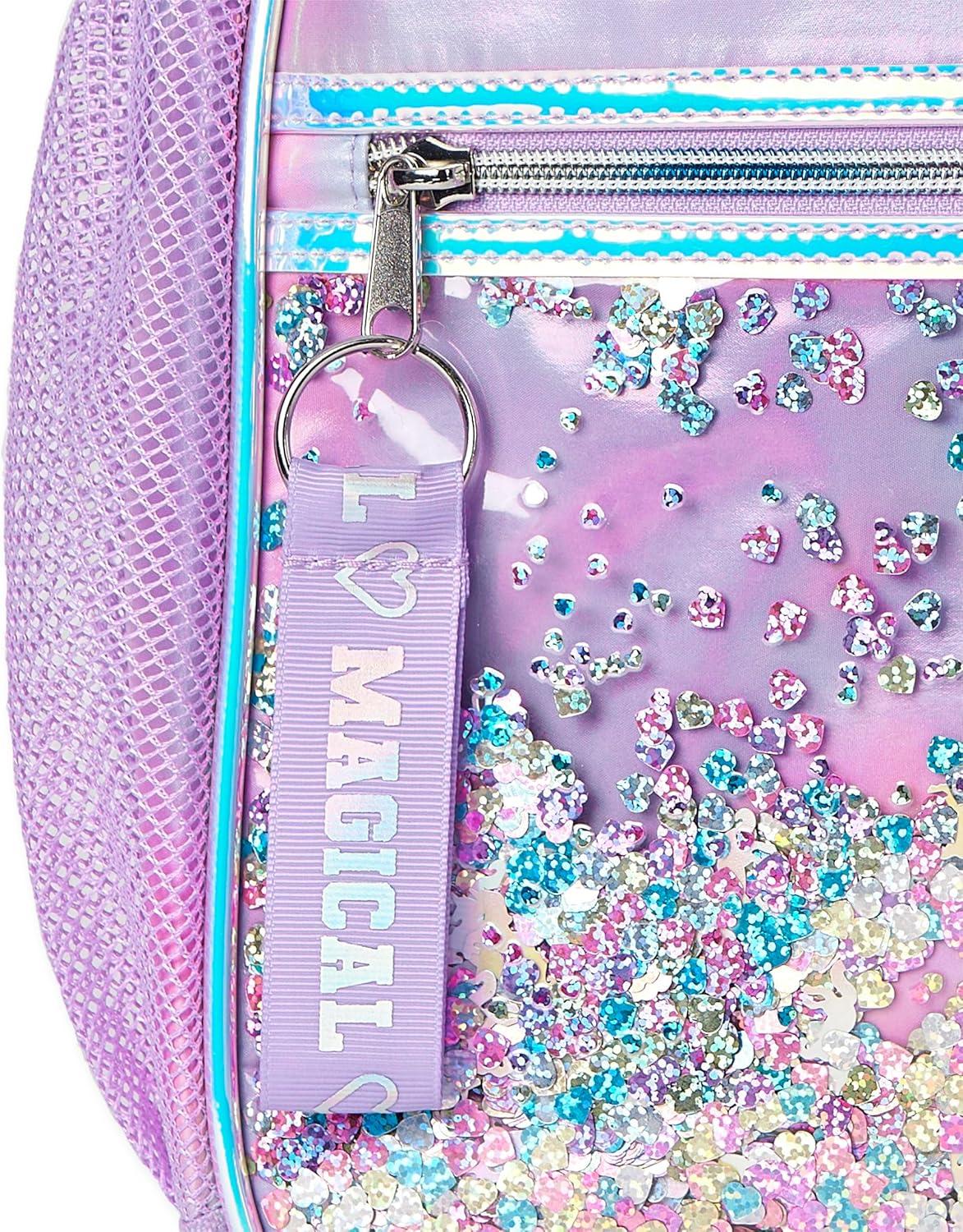 imageThe Childrens Place Kids Preschool Elementary Backpack for Boys and GirlsMulticolor Unicorn Confetti Shaker