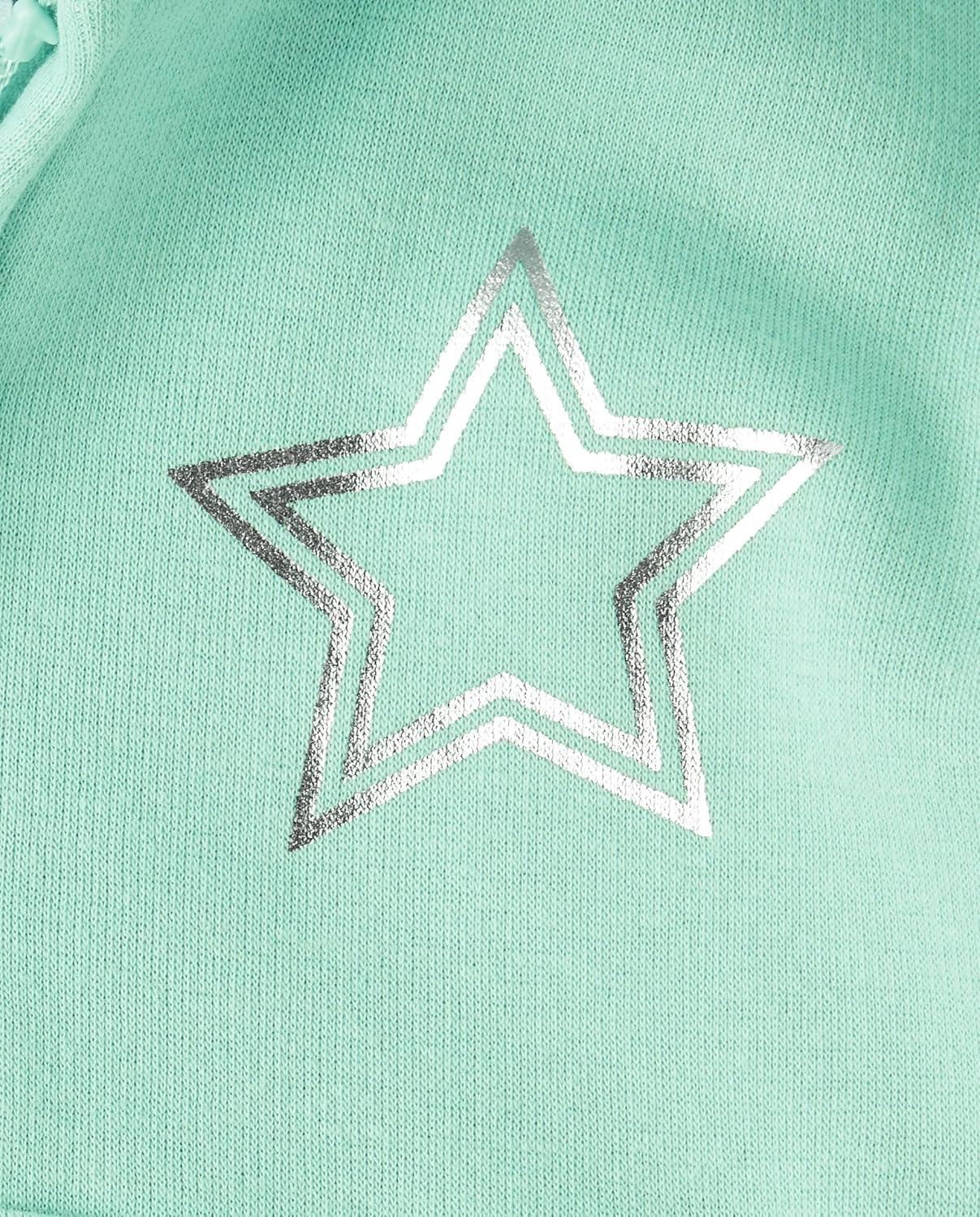 imageThe Childrens Place girls Long Sleeve Hooded Fleece Full Zip UpWintermint