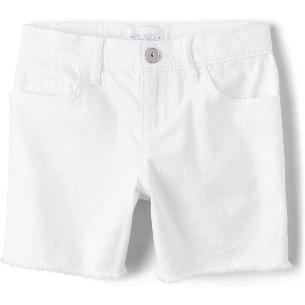 imageDenim Midi ShortsStraight Leg White