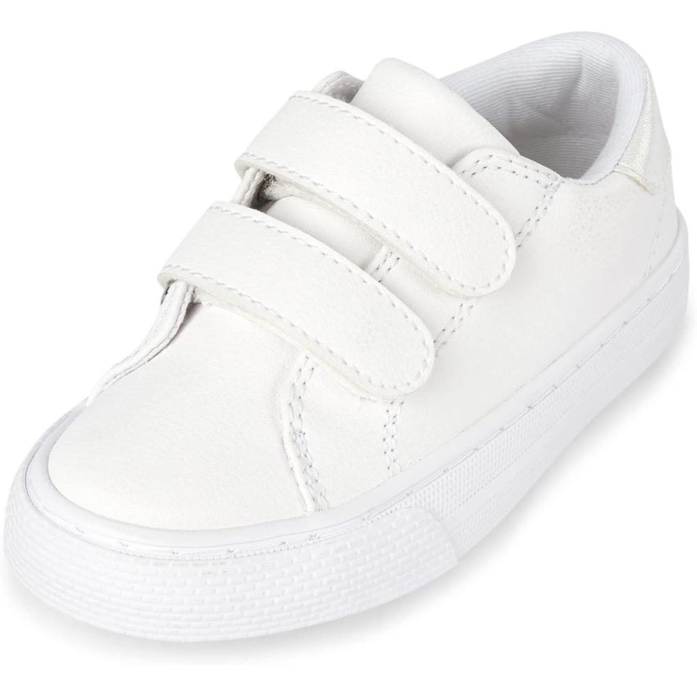 imageThe ChildrenS Place BabyGirls And Toddler Casual Hook ampamp Loop SneakersWhite