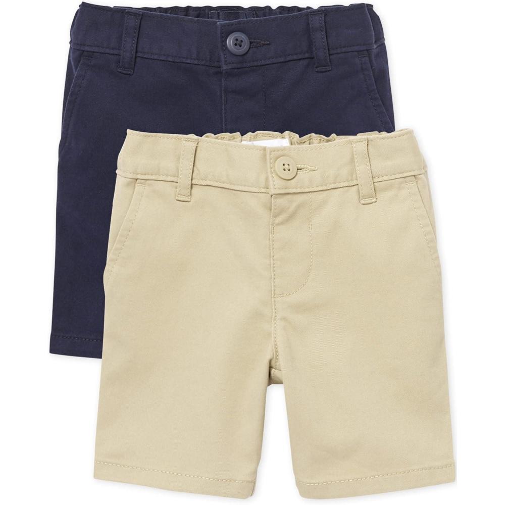 imageThe ChildrenS Place BabyGirls And Toddler Girls Chino ShortsSandyTidal 2 Pack