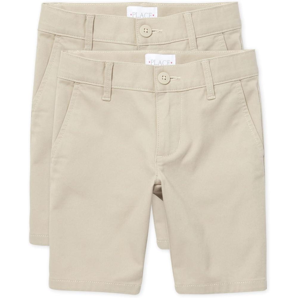 imageThe ChildrenS Place Girls Chino ShortsBisquit 2pack