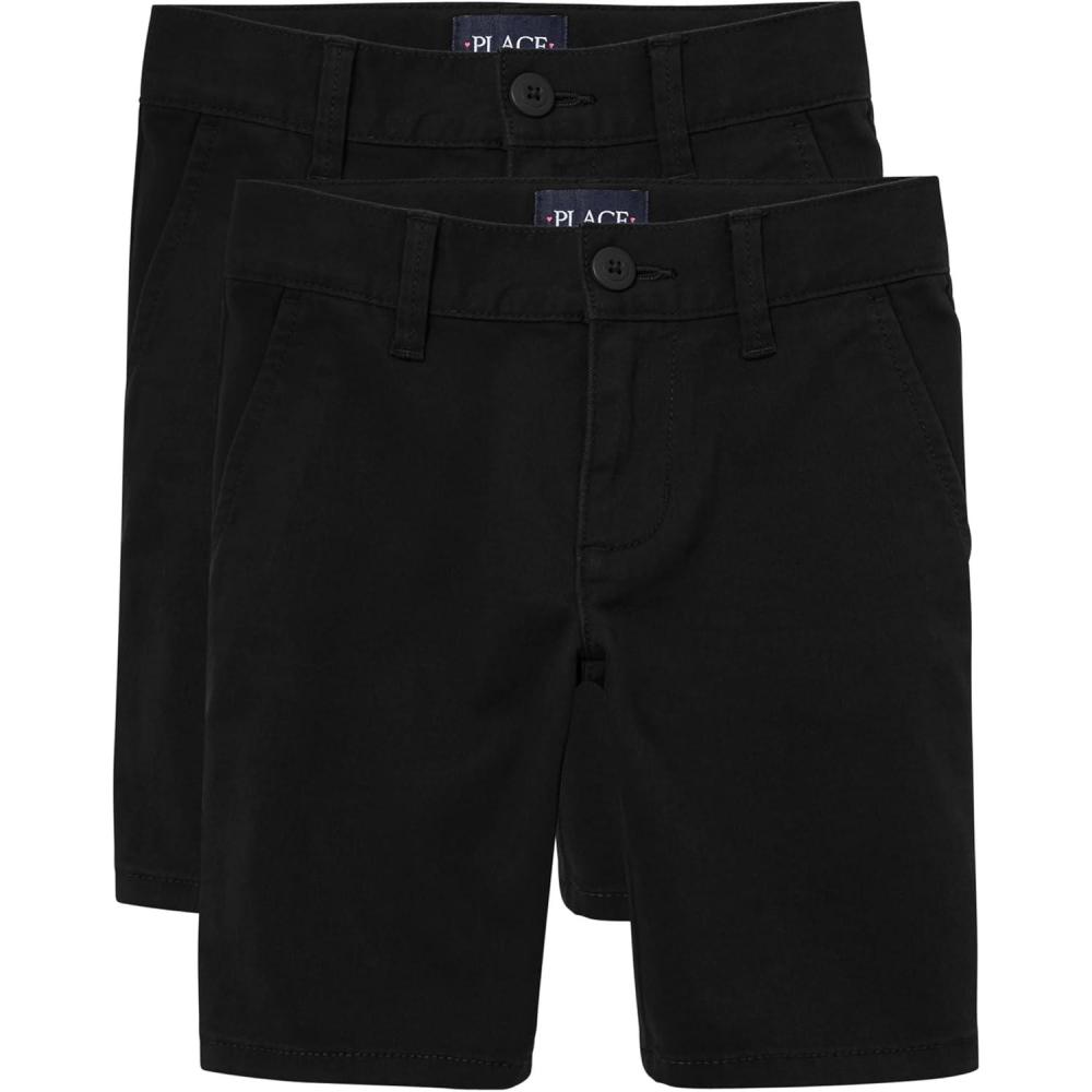 imageThe ChildrenS Place Girls Chino ShortsBlack 2pack