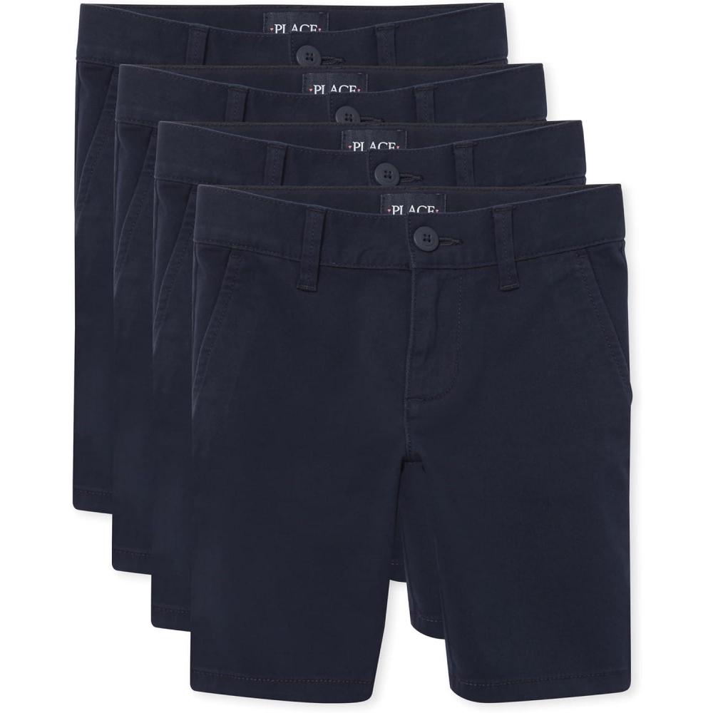 imageThe ChildrenS Place Girls Chino ShortsTidal 4 Pack