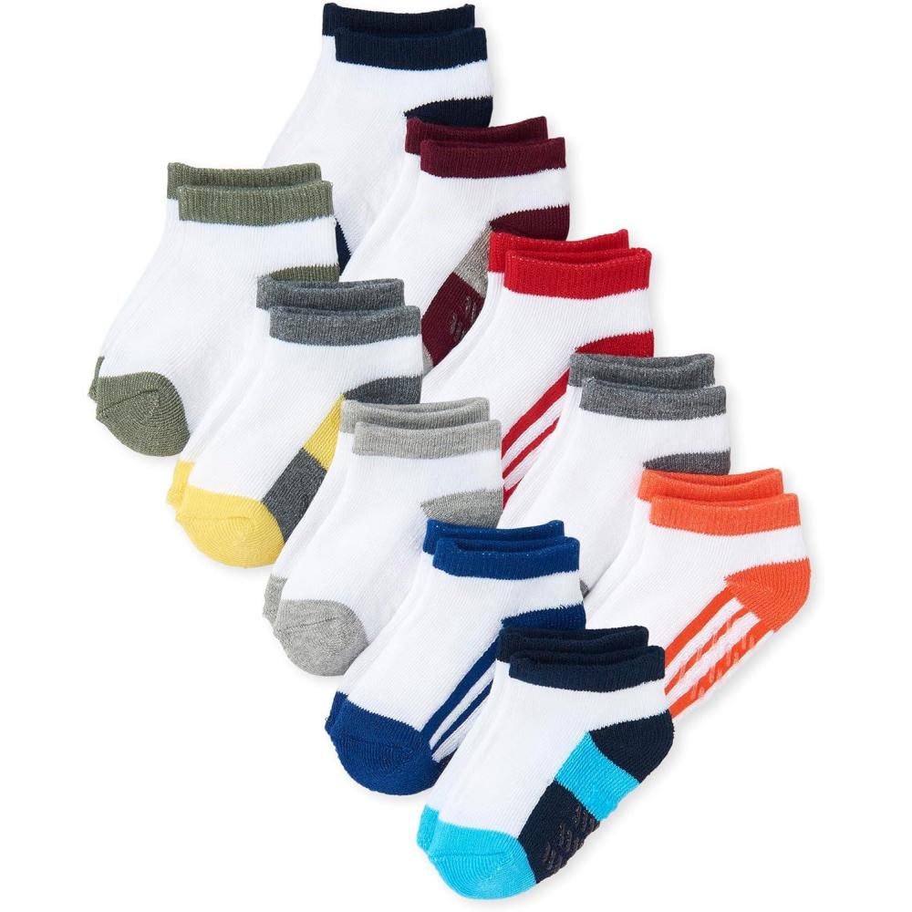 imageThe Childrens Place Baby Boys 10 Pack Ankle Socks Multi CLR 1224MONTH