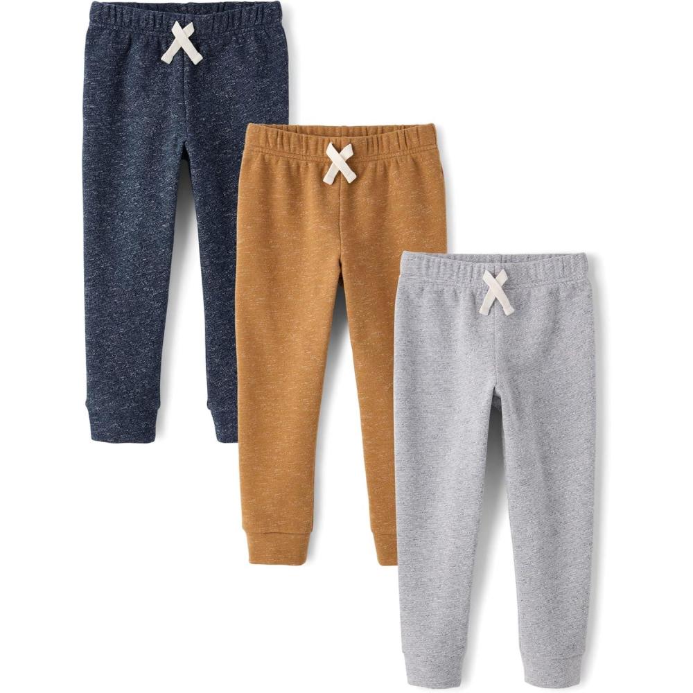 imageThe Childrens Place Baby Boys Active Fleece Jogger Pants 2 PackHavana Coffee 3pack