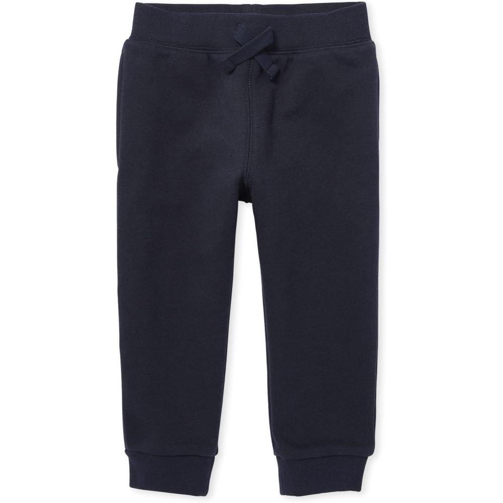 imageThe Childrens Place Baby Boys Active Fleece Jogger PantsNew Navy Single