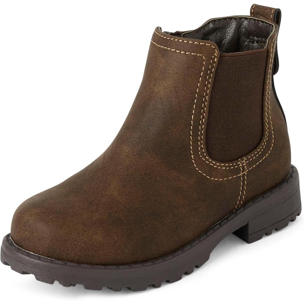 imageThe Childrens Place Baby Boys Ankle Boot ChukkaDk Brown