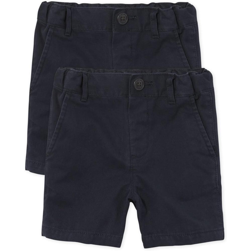 imageThe Childrens Place Baby Boys Chino ShortsNew Navy 2pack