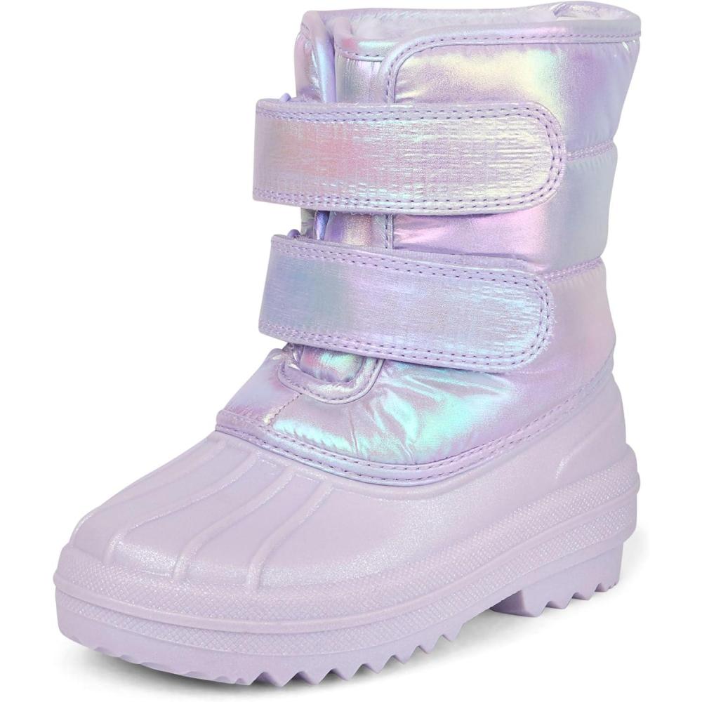 imageThe Childrens Place Baby Girls Faux Fur Trim Snow BootPurple