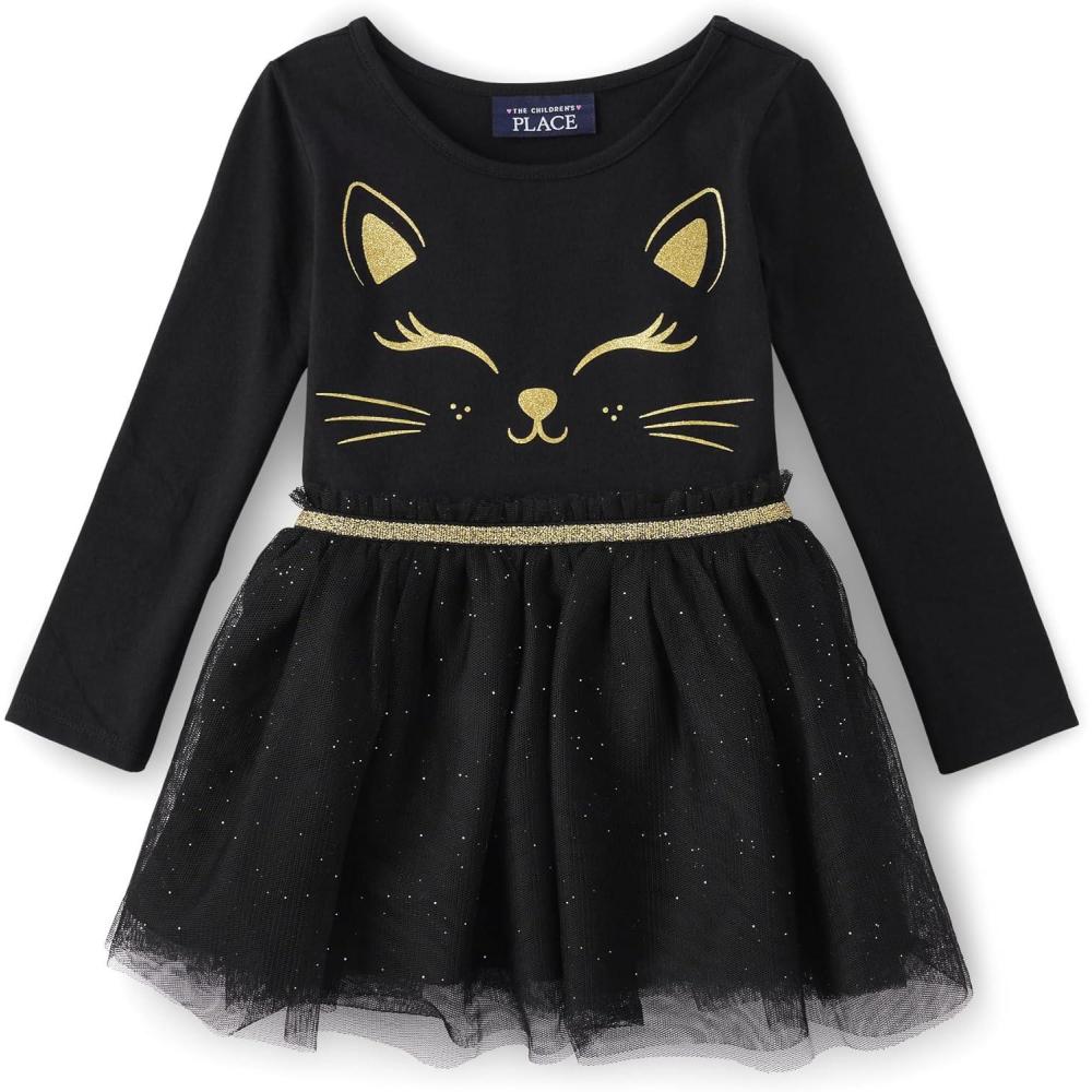 imageThe Childrens Place Baby Girls and Toddler Tutu DressesBlack Cat