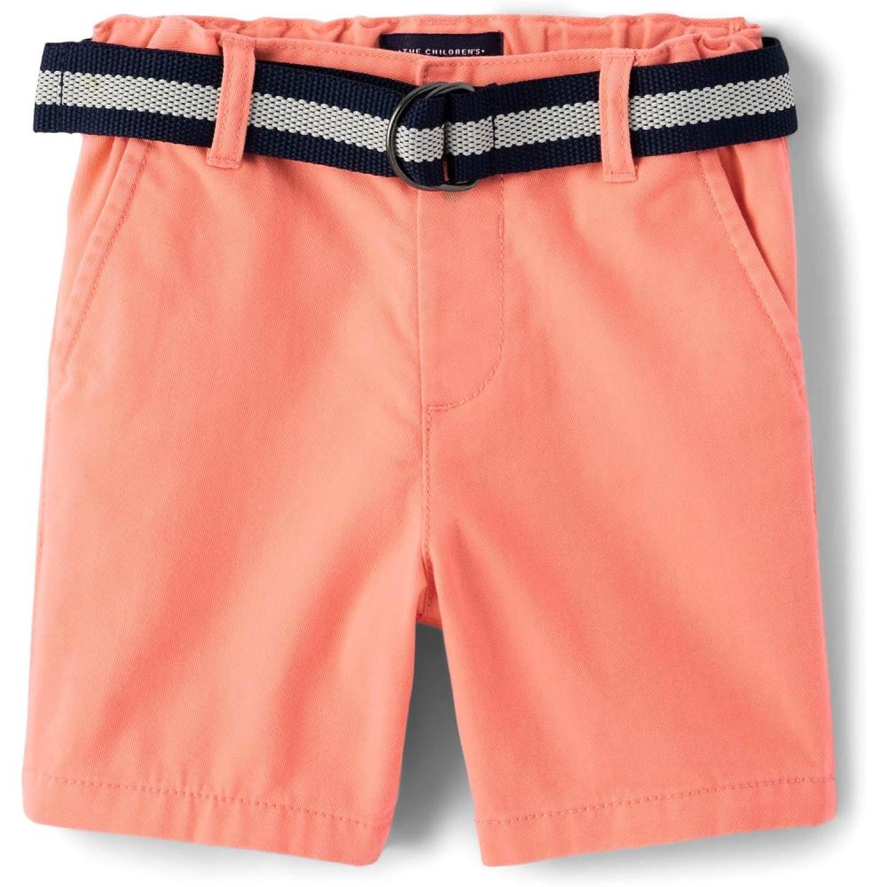 imageThe Childrens Place BabyBoys and Toddler Belted Chino ShortsSummer Dawn