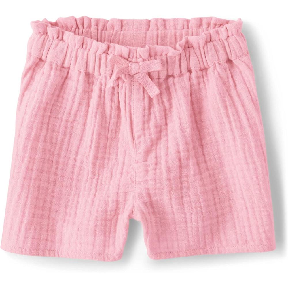 imageThe Childrens Place BabyGirls and Toddler Paperbag Waist ShortsRose