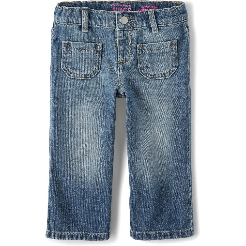 imageThe Childrens Place BabyGirls and Toddler Wide Leg JeansMarla Wash