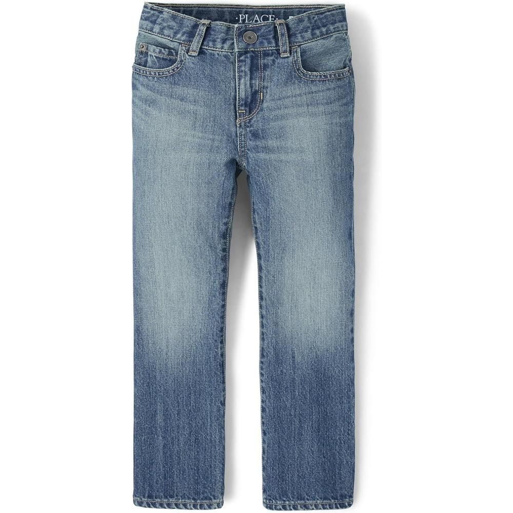 imageThe Childrens Place Boys Bootcut JeansPierce Wash