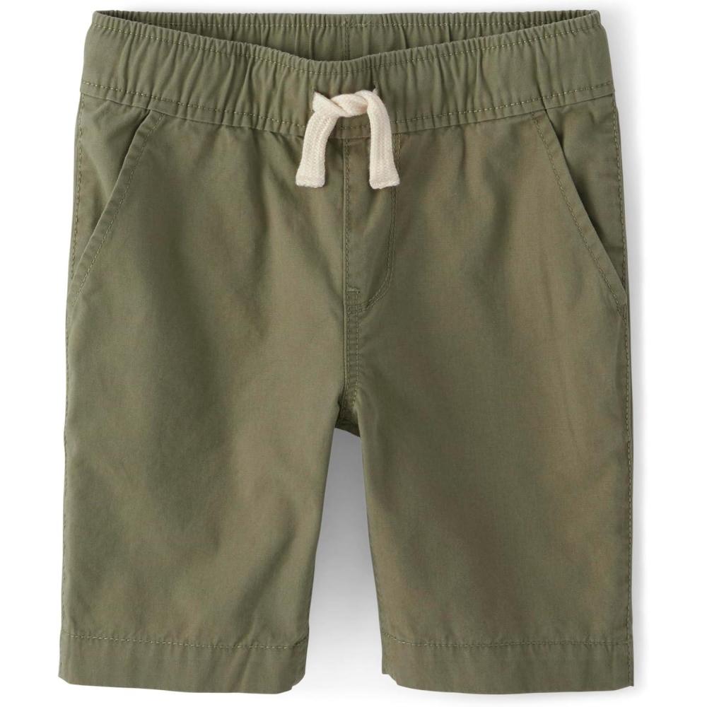 imageThe Childrens Place Boys Pull on Jogger ShortsOlive