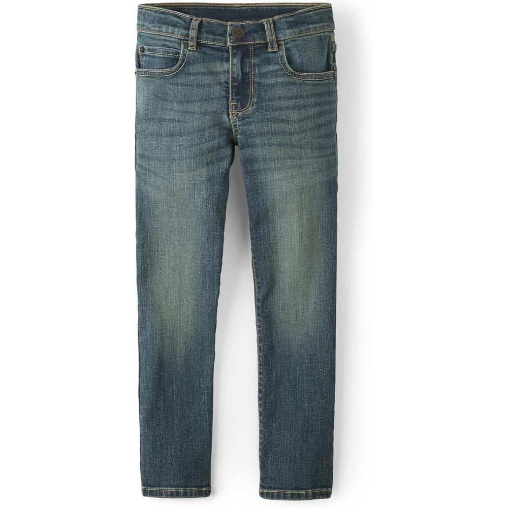 imageThe Childrens Place Boys Straight Leg JeansAged Indigo