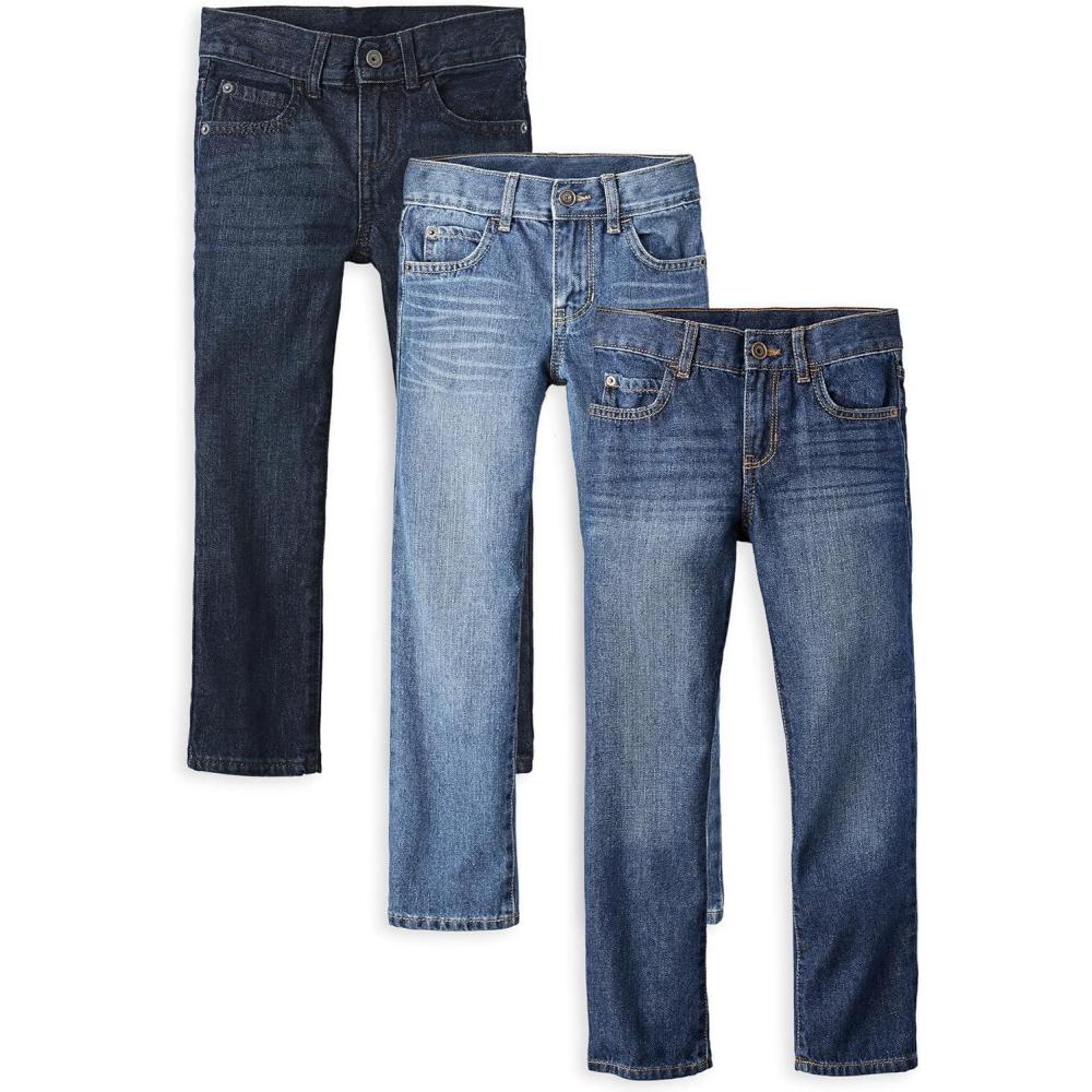 imageThe Childrens Place Boys Straight Leg JeansBlue Wash 3pack