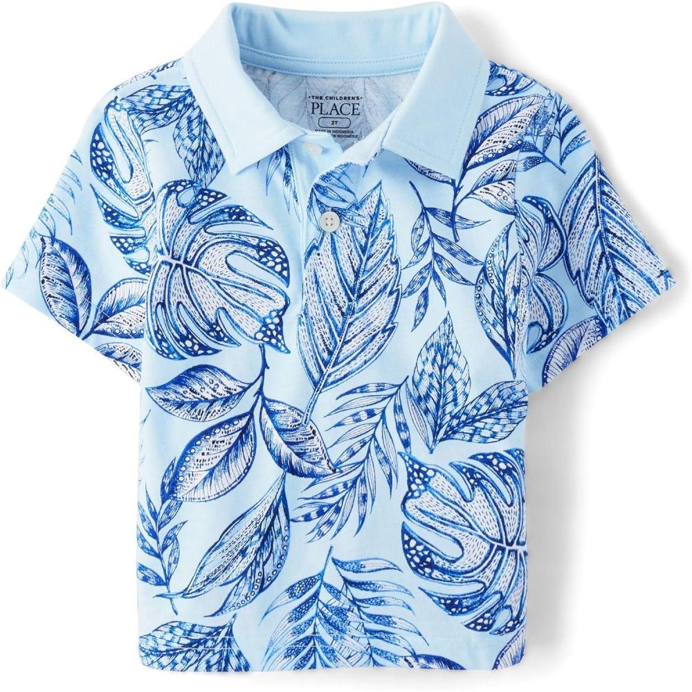 imageThe Childrens Place Boys Uniform Performance PoloClear Sky