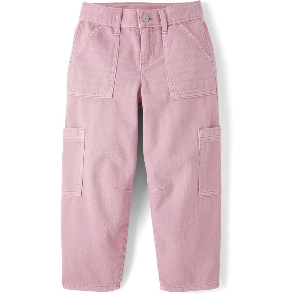 imageThe Childrens Place Girls Barrel Leg JeansLuxe Lilac