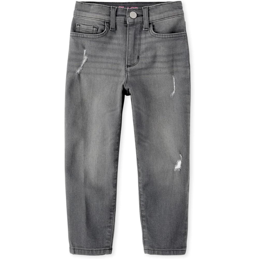 imageThe Childrens Place Girls Button Front Super Skinny JeansStormy Wash