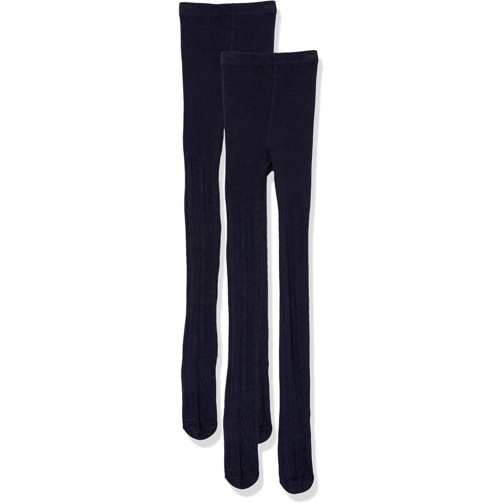 imageThe Childrens Place Girls Cable Knit TightsTidal 2pack