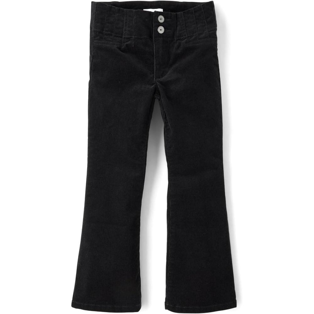 imageThe Childrens Place Girls Corduroy PantsBlack Flare