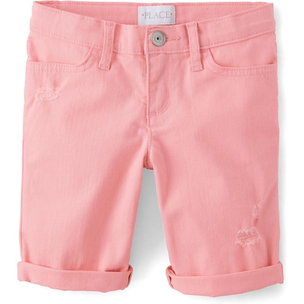 imageThe Childrens Place Girls Sold Skimmer ShortsFuzzy Pink