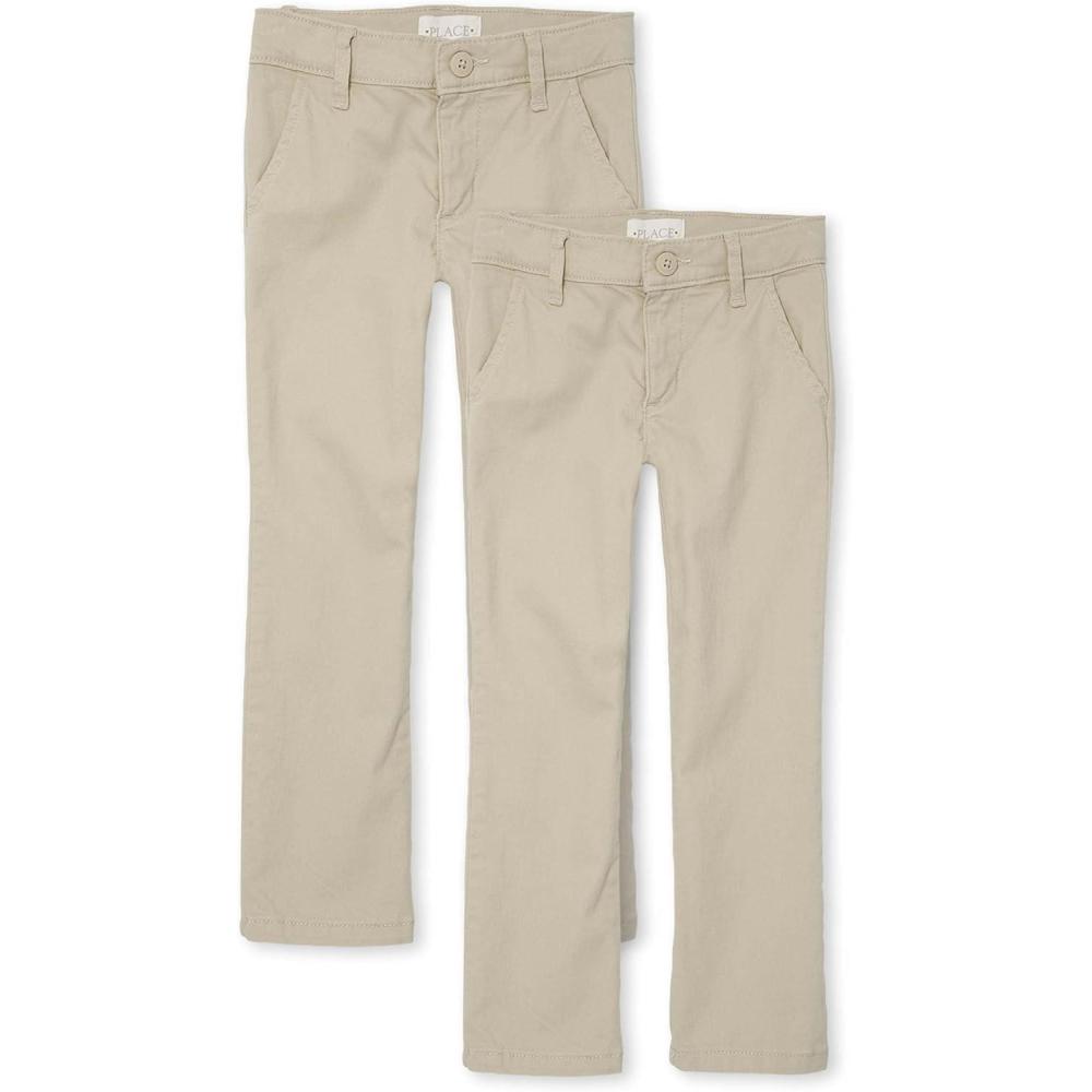 imageThe Childrens Place Stretch Skinny Chino PantsmultipacksBisquit 2pack
