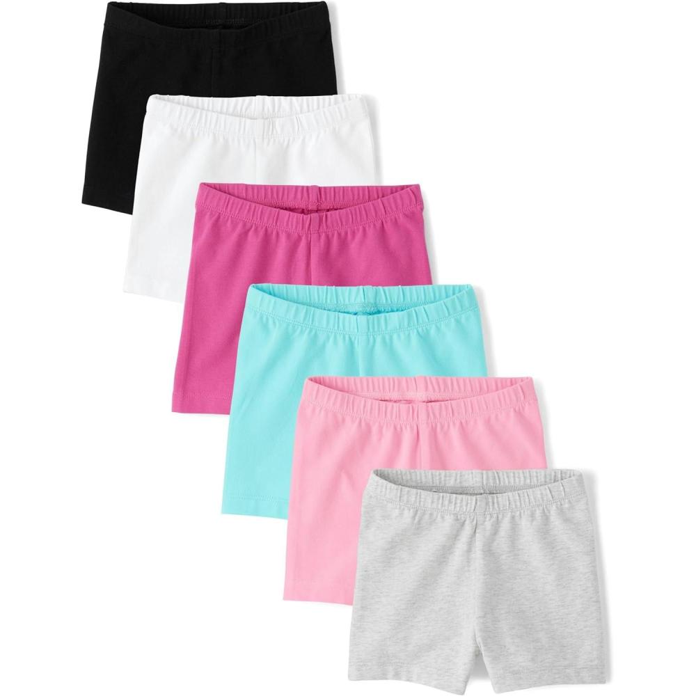 imageThe Childrens Place and Toddler Assorted Cartwheel ShortsSugarcandy 6pack