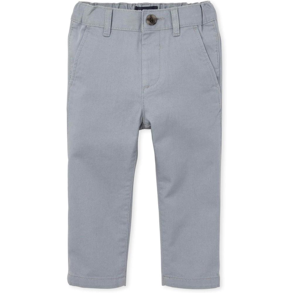 imageThe Childrens Place and Toddler Stretch Straight Chino PantsFin Gray