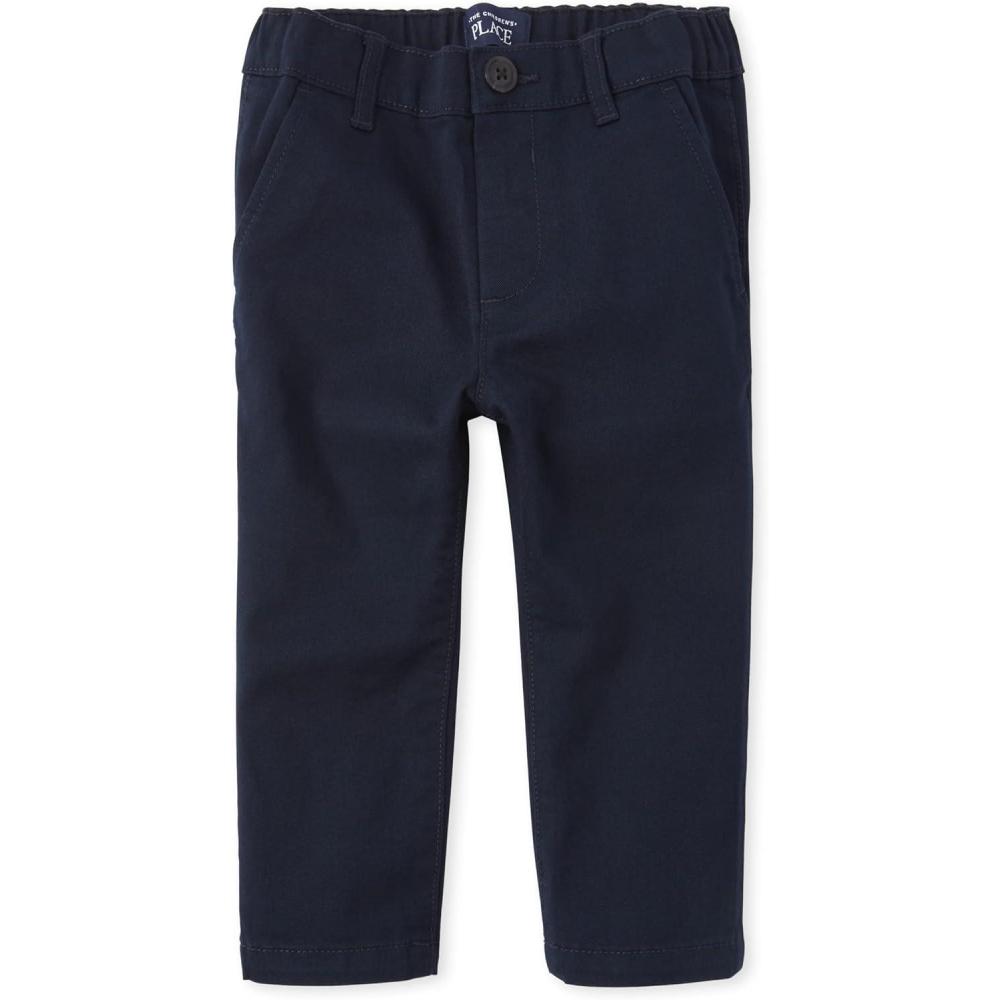 imageThe Childrens Place and Toddler Stretch Straight Chino PantsNew Navy Single