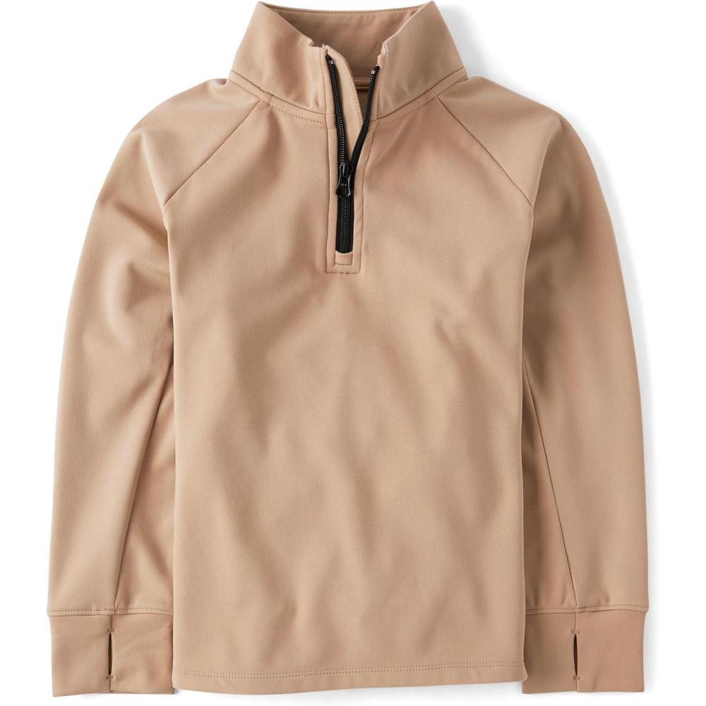 imageThe Childrens Place boys Cozy Tech Long Sleeve Half Zip Pullover SweatshirtJava Hill