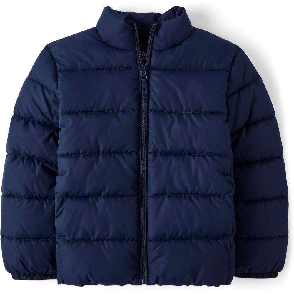 imageThe Childrens Place boys Medium Weight Puffer Jacket Wind WaterresistantTidal
