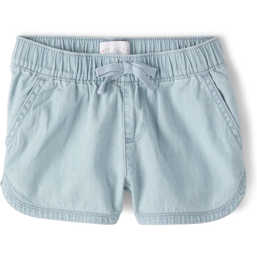 imageThe Childrens Place girls Denim Pull on ShortsTessa Wash