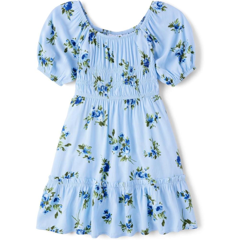 imageThe Childrens Place girls Floral Smocked Babydoll DressBreeze Floral