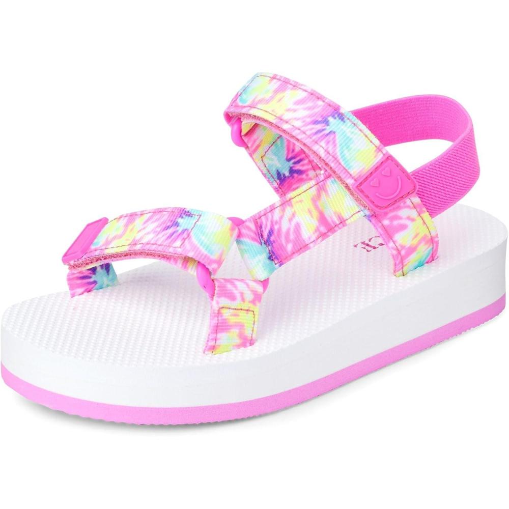 imageThe Childrens Place girls Girls Sporty Sandals With Adjustable StrapsPink Multi