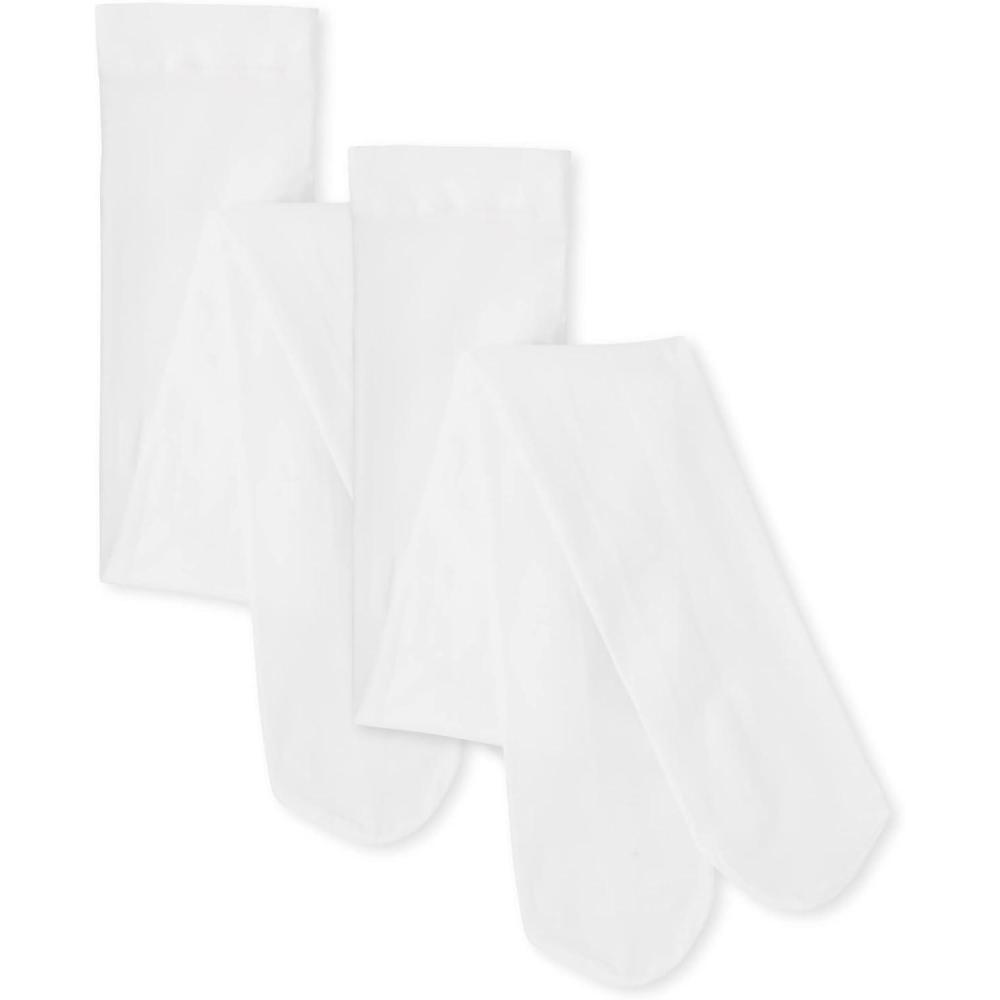 imageThe Childrens Place girls Tights 2packWhite 2pack