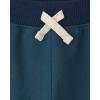 And Toddler Boy Active Striped Fleece Jogger Pants 2-pack(Blue/Green/Teal 3 Pack)
